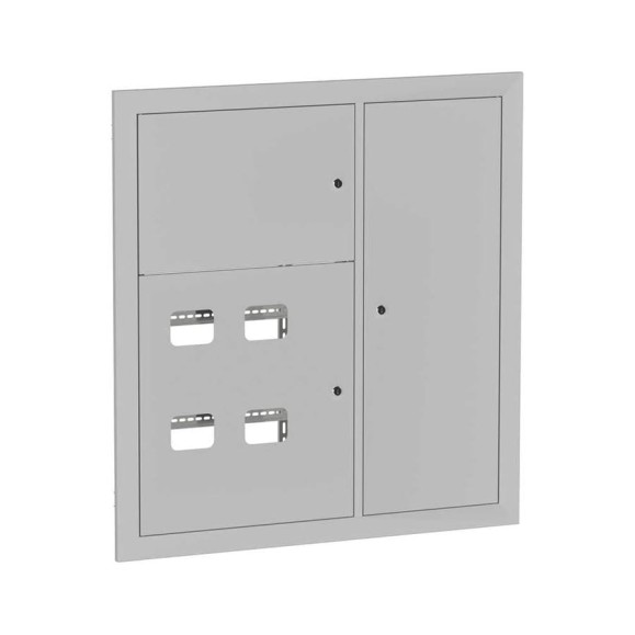 Этажный щит EKF 4 кв. RAL9003 со съемной рамой (1000x950x160) Basic mb28-v-4-r9003-1