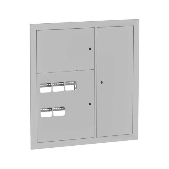Этажный щит EKF 5 кв. RAL9003 3 окна в ряд по гориз. (1000x950x160) Basic mb28-v-5-r9003-1