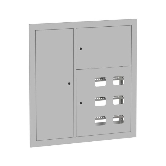 Этажный щит EKF 6 кв. RAL9003 со слаботочным отсеком слева (1000x950x160) PROxima mb29-v-6z-ral9003 Этажный щит EKF 6 кв. RAL9003 со слаботочным отсеком слева (1000x950x160) PROxima mb29-v-6z-ral9003