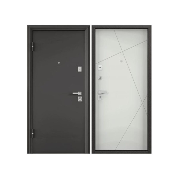 Металлическая входная дверь для квартиры Torex Ultimatum-M 880x2050 мм, левая, черный/серый 2000005805202
