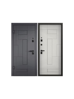 Металлическая входная дверь для квартиры Torex Ultimatum-M 950x2050 мм, левая, серый/белый 2000005867446
