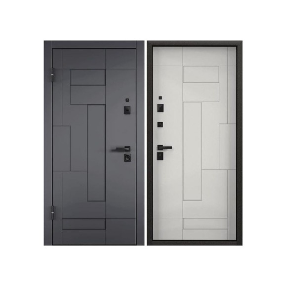 Металлическая входная дверь для квартиры Torex Ultimatum-M 950x2050 мм, левая, серый/белый 2000005867446 Металлическая входная дверь для квартиры Torex Ultimatum-M 950x2050 мм, левая, серый/белый 2000005867446