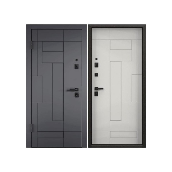 Металлическая входная дверь для квартиры Torex Ultimatum-M 950x2050 мм, левая, серый/белый 2000005867446