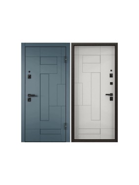 Металлическая входная дверь для квартиры Torex Ultimatum-M 950x2050 мм, правая, синий/белый 2000005809125 Металлическая входная дверь для квартиры Torex Ultimatum-M 950x2050 мм, правая, синий/белый 2000005809125
