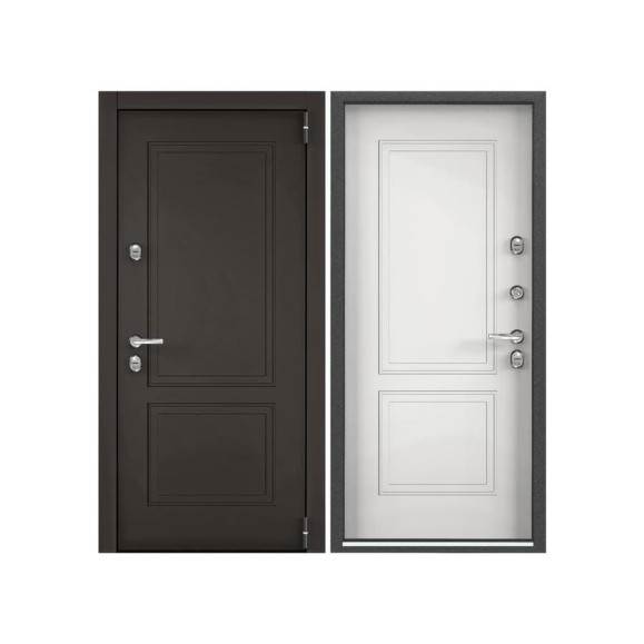 Входная дверь для загородного дома Torex Snegir Pro металлическая, 950x2050 мм, правая, коричневый/белый 2000006215369 Входная дверь для загородного дома Torex Snegir Pro металлическая, 950x2050 мм, правая, коричневый/белый 2000006215369