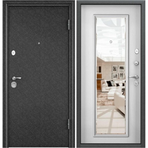 Входная дверь для квартиры Torex Flat-L металлическая, 860x2050 мм, правая, черный/бежевый 2000006349798 Входная дверь для квартиры Torex Flat-L металлическая, 860x2050 мм, правая, черный/бежевый 2000006349798