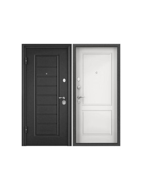 Входная дверь для квартиры Torex Flat-L металлическая, 950x2050 мм, левая, темно-серый/белый 2000006170408 Входная дверь для квартиры Torex Flat-L металлическая, 950x2050 мм, левая, темно-серый/белый 2000006170408