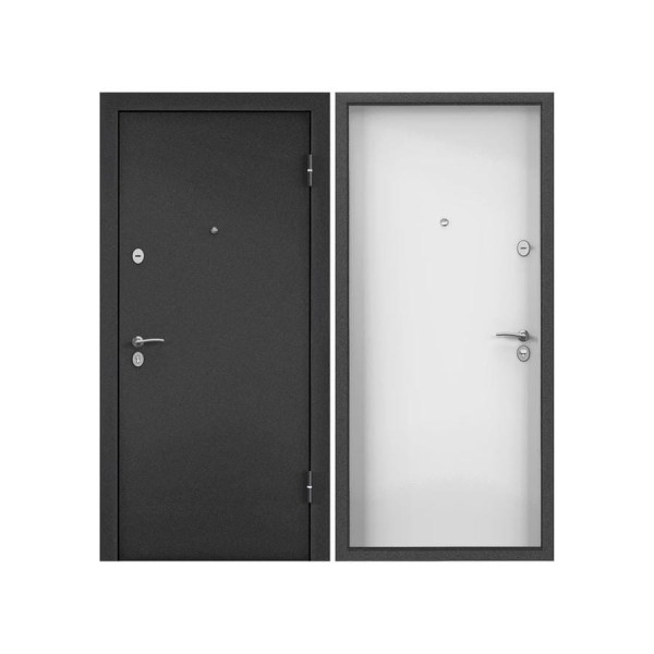 Металлическая входная дверь для квартиры Torex Terminal-B 860x2050 мм, правая, черный/белый 2000006103055