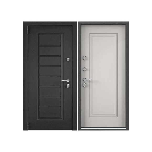 Входная металлическая дверь Torex Snegir Pro для загородного дома 950x2050, левая, темно-серый/белый 2000005897337 Входная металлическая дверь Torex Snegir Pro для загородного дома 950x2050, левая, темно-серый/белый 2000005897337