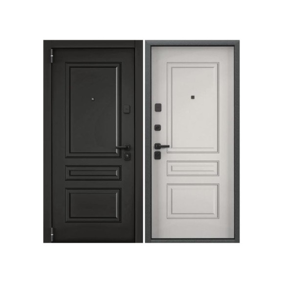 Входная металлическая дверь Torex для квартиры Super Omega PRO 860x2050, левая, черный/белый 2000006041791