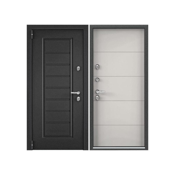Входная металлическая дверь Torex Snegir Pro для загородного дома 950x2050, левая, темно-серый/белый 2000005896101 Входная металлическая дверь Torex Snegir Pro для загородного дома 950x2050, левая, темно-серый/белый 2000005896101