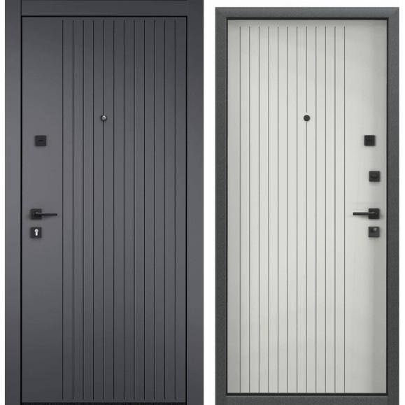 Входная металлическая дверь Torex Super Omega PRO для квартиры 950x2070, правая, серый 2000006082398