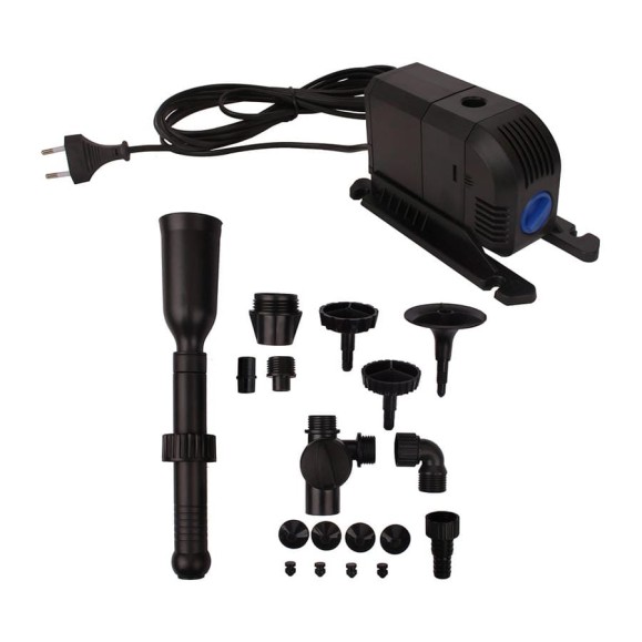 Фонтанный насос GARDEN SHOW в комплекте с насадками 20Вт, 900 л/ч, Hmax 1,5м, 1/12 ПТ000000451 Фонтанный насос GARDEN SHOW в комплекте с насадками 20Вт, 900 л/ч, Hmax 1,5м, 1/12 ПТ000000451