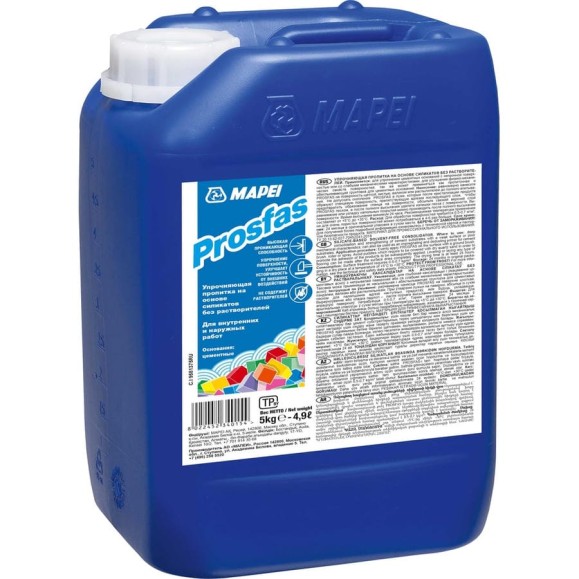 Укрепляющая пропитка MAPEI PROSFAS 5 кг 109105 Укрепляющая пропитка MAPEI PROSFAS 5 кг 109105