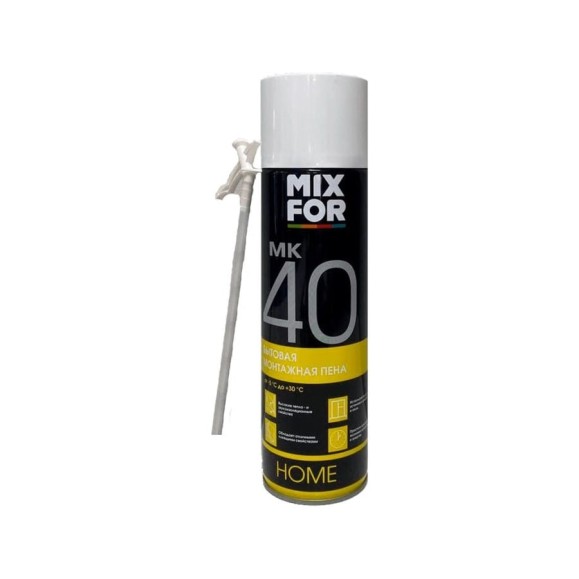 Монтажная бытовая пена MIXFOR МК-40 500 мл A1470Z Монтажная бытовая пена MIXFOR МК-40 500 мл A1470Z