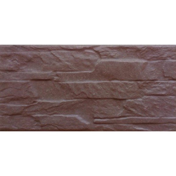 Фасадная клинкерная плитка Beryoza Ceramica Арагон коричневый, 246x120x9 мм, 18 шт. ТГ-00005619