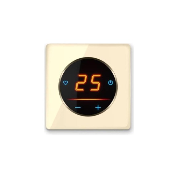 Терморегулятор OneKeyElectro c WiFi ОКЕ-25+рамка стеклянная, бежевый 2288997 Терморегулятор OneKeyElectro c WiFi ОКЕ-25+рамка стеклянная, бежевый 2288997