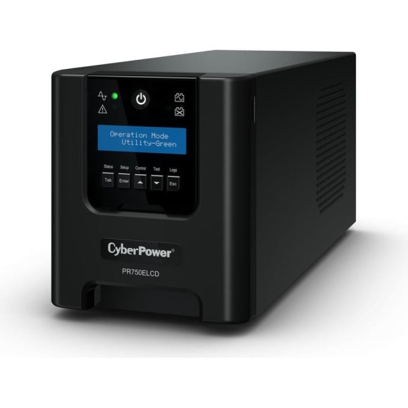 Источник бесперебойного питания CYBERPOWER line-interactive 750va/675w usb/rs-232/epo/snmpslot (6 iec с13) PR750ELCD Источник бесперебойного питания CYBERPOWER line-interactive 750va/675w usb/rs-232/epo/snmpslot (6 iec с13) PR750ELCD