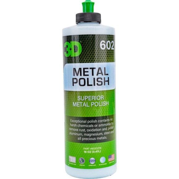Полировальная паста для металла Metal Polish 602OZ16 0.48 л 3D 020574 Полировальная паста для металла Metal Polish 602OZ16 0.48 л 3D 020574