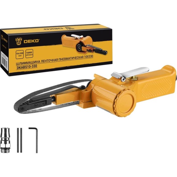 Ленточная пневматическая машина DEKO DKABS10-330 10x330 мм 063-4383