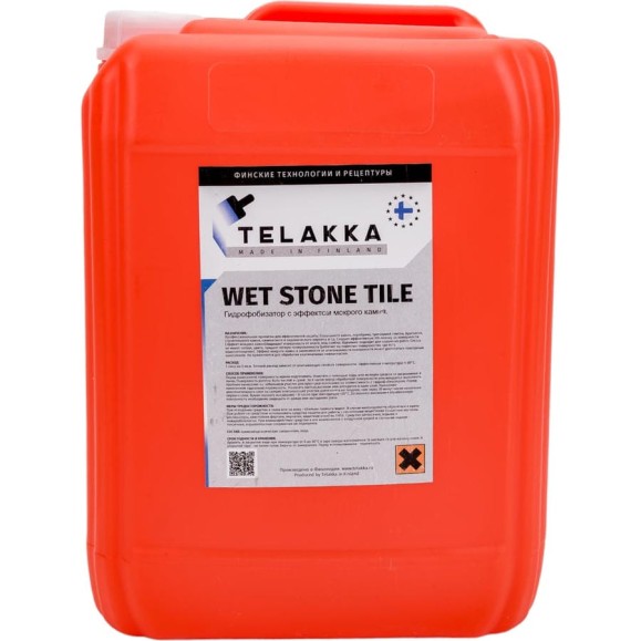 Пропитка с эффектом мокрого камня Telakka GIDROFOB WET STONE TILE 10 л 4631160697869 Пропитка с эффектом мокрого камня Telakka GIDROFOB WET STONE TILE 10 л 4631160697869
