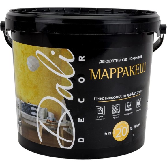 ШТУКАТУРКА ДЕКОР DALI-DECOR МАРРАКЕШ 6 КГ 39980 ШТУКАТУРКА ДЕКОР DALI-DECOR МАРРАКЕШ 6 КГ 39980