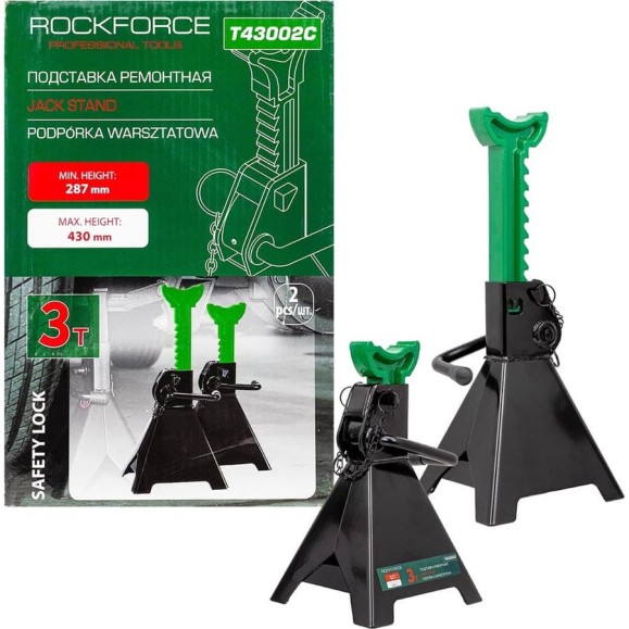 Ремонтная подставка Rockforce 3т (набор 2шт.) RF-T43002C(57199) Ремонтная подставка Rockforce 3т (набор 2шт.) RF-T43002C(57199)