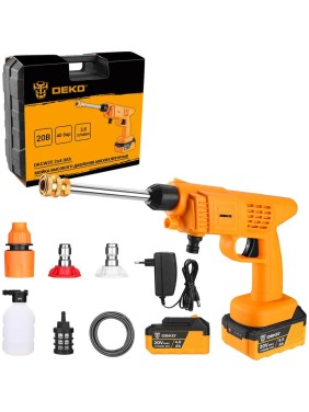 Аккумуляторная мойка высокого давления DEKO DKCW25 40 бар 2x4.0 Ач 063-4314