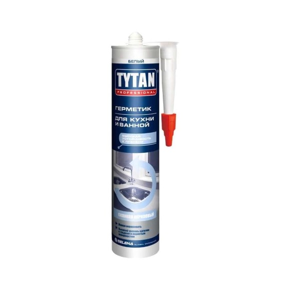 Силиконакриловый санитарный герметик TYTAN Professional 280 мл, прозрачный 245342 Силиконакриловый санитарный герметик TYTAN Professional 280 мл, прозрачный 245342