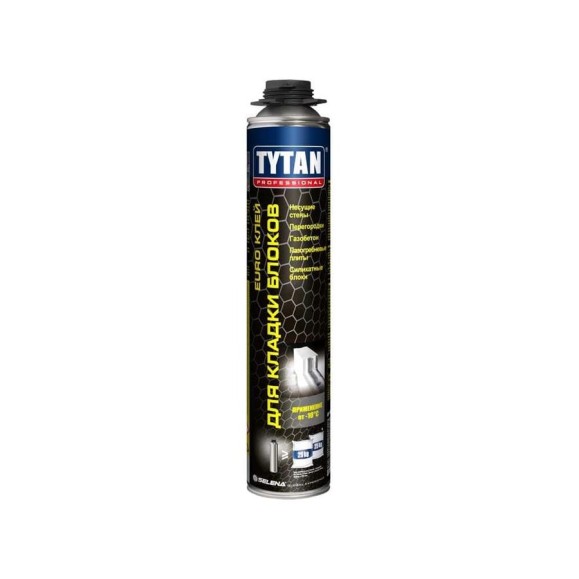 Клей-пена для газобетонных блоков и кладки TYTAN PROFESSIONAL 870 мл 260624 Клей-пена для газобетонных блоков и кладки TYTAN PROFESSIONAL 870 мл 260624