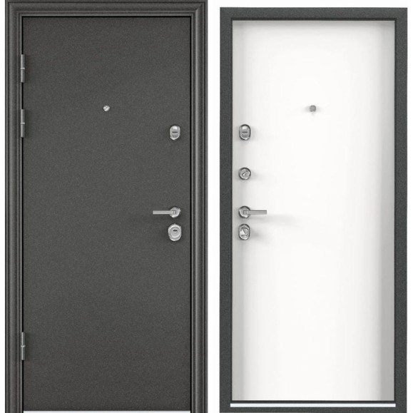 Металлическая входная дверь для квартиры Torex Ultimatum 950x2050 мм, левая, серый/белый 2000004453107 Металлическая входная дверь для квартиры Torex Ultimatum 950x2050 мм, левая, серый/белый 2000004453107