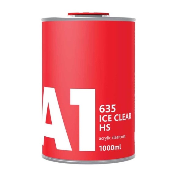 Двухкомпонентный акриловый лак A1 635 ICE CLEAR HS 1 л + 0.5 л, в комплекте с отвердителем A1 635IC-1500 Двухкомпонентный акриловый лак A1 635 ICE CLEAR HS 1 л + 0.5 л, в комплекте с отвердителем A1 635IC-1500