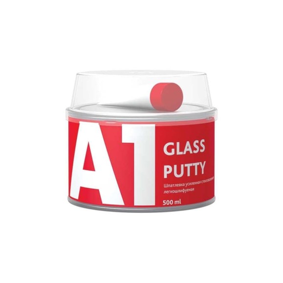 Усиленная шпатлевка из стекловолокна А1 GLASS PUTY 500 мл, 0.9 кг S1-301GG-0500 Усиленная шпатлевка из стекловолокна А1 GLASS PUTY 500 мл, 0.9 кг S1-301GG-0500