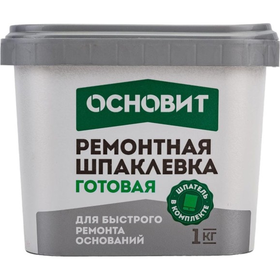 Готовая армированная шпаклевка для ремонтных работ Основит ЭЛИСИЛК РА39 H 1 кг 87128 Готовая армированная шпаклевка для ремонтных работ Основит ЭЛИСИЛК РА39 H 1 кг 87128