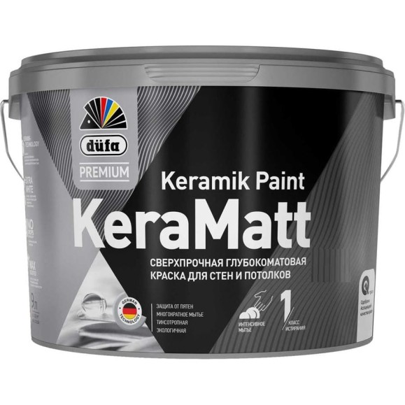Водно-дисперсионная краска Dufa Premium KeraMatt база 3, 9 л МП МП00-008331 Водно-дисперсионная краска Dufa Premium KeraMatt база 3, 9 л МП МП00-008331