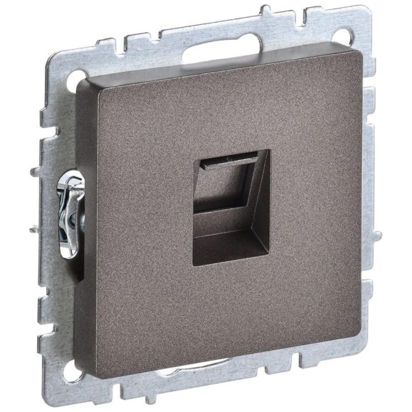 Компьютерная розетка rj45 IEK Brite кат.6 рк11-бртб бр. BR-K10-2-K45 Компьютерная розетка rj45 IEK Brite кат.6 рк11-бртб бр. BR-K10-2-K45