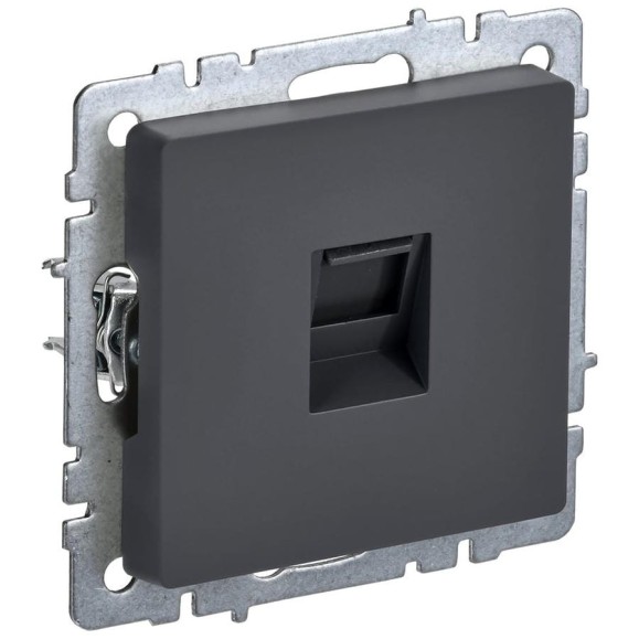 Компьютерная розетка rj45 IEK Brite кат.6 рк11-брг граф. BR-K10-2-K53 Компьютерная розетка rj45 IEK Brite кат.6 рк11-брг граф. BR-K10-2-K53