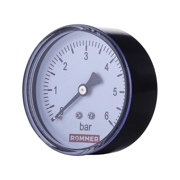 Манометр ROMMER аксиальный, корпус dn 63 мм 1/4" , 0...6 бар, кл.2.5 rim-0009-630608 RG00929SFN2LF2 Манометр ROMMER аксиальный, корпус dn 63 мм 1/4" , 0...6 бар, кл.2.5 rim-0009-630608 RG00929SFN2LF2