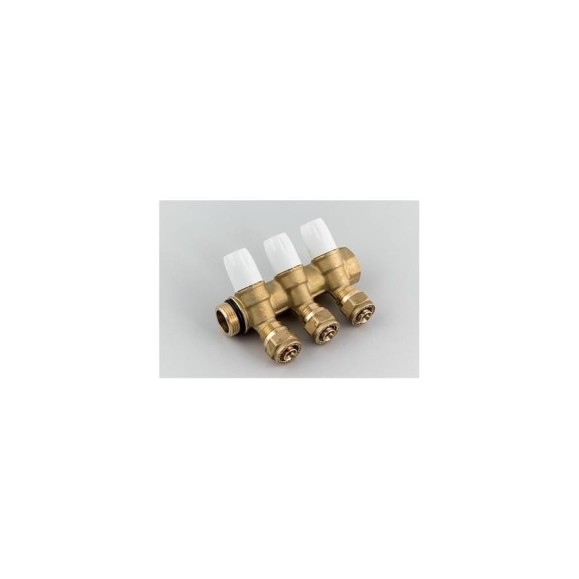 Коллектор Tiemme 4 отвода, регулируемый 3/4"х1/2(16) Maxima (латунь с адаптерами) 1860007 / 1866G16SH Коллектор Tiemme 4 отвода, регулируемый 3/4"х1/2(16) Maxima (латунь с адаптерами) 1860007 / 1866G16SH