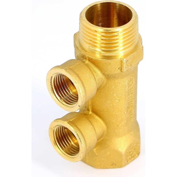 Коллектор Tiemme 3 отвода, 1"х1/2"В (латунь) 1910023 / 1943G060403 Коллектор Tiemme 3 отвода, 1"х1/2"В (латунь) 1910023 / 1943G060403