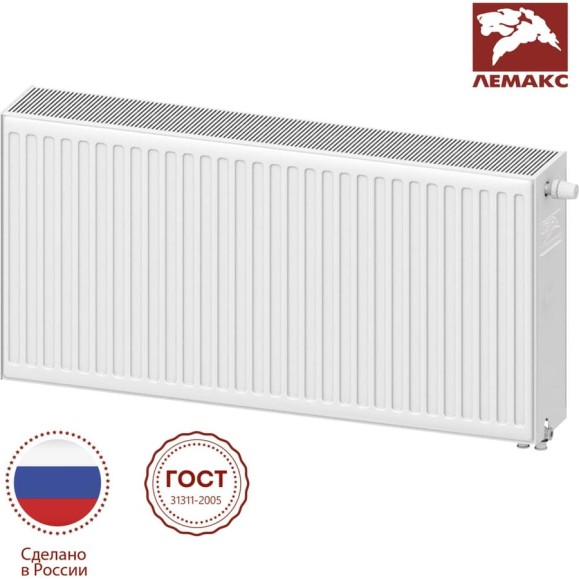 Панельный радиатор lemax Premium VC 33x500x800 (2703 Вт) universal 157757