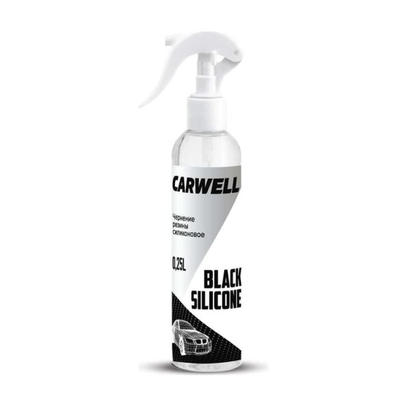 Чернение резины Carwell силиконовое BLACK SILICON 0,25 л С-185 Чернение резины Carwell силиконовое BLACK SILICON 0,25 л С-185