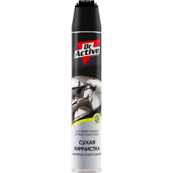 Средство для очистки обивки салона Sintec Dr. Active Сухая химчистка, аэрозоль 1 л 534281 Средство для очистки обивки салона Sintec Dr. Active Сухая химчистка, аэрозоль 1 л 534281