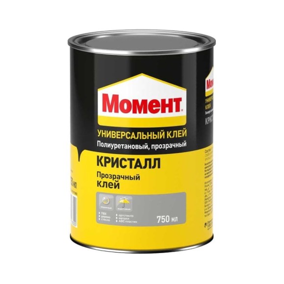 Универсальный клей МОМЕНТ КРИСТАЛЛ, 750 мл Б0023047 1781022 Универсальный клей МОМЕНТ КРИСТАЛЛ, 750 мл Б0023047 1781022