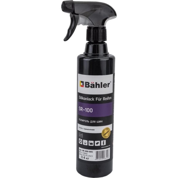 Чернитель-полироль для шин Bahler Silikonlack fur Reifen SR-100 SR-100-005 Чернитель-полироль для шин Bahler Silikonlack fur Reifen SR-100 SR-100-005