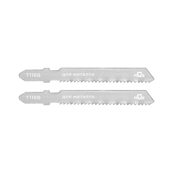Пилка по металлу T118B, HSS, 75 мм, 2 шт для лобзика MOS 40821М
