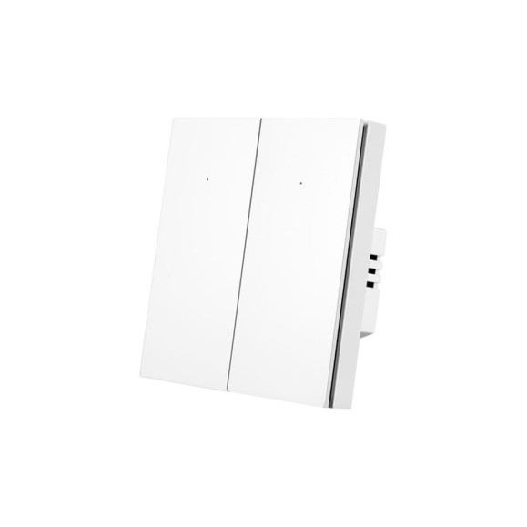 Умный Zigbee выключатель Roximo двухкнопочный, белый SZBTN01-2W Умный Zigbee выключатель Roximo двухкнопочный, белый SZBTN01-2W