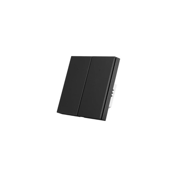Умный Zigbee выключатель Roximo двухкнопочный, черный SZBTN01-2B Умный Zigbee выключатель Roximo двухкнопочный, черный SZBTN01-2B
