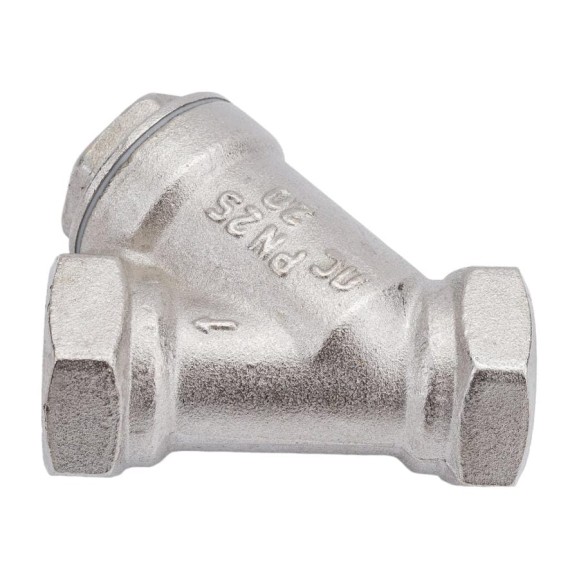 Сетчатый фильтр для газа VALFEX 3/4" ВР/ВР латунный под пломбу никелированный 46Б5фт VF.193.LN0.034.Bir Сетчатый фильтр для газа VALFEX 3/4" ВР/ВР латунный под пломбу никелированный 46Б5фт VF.193.LN0.034.Bir