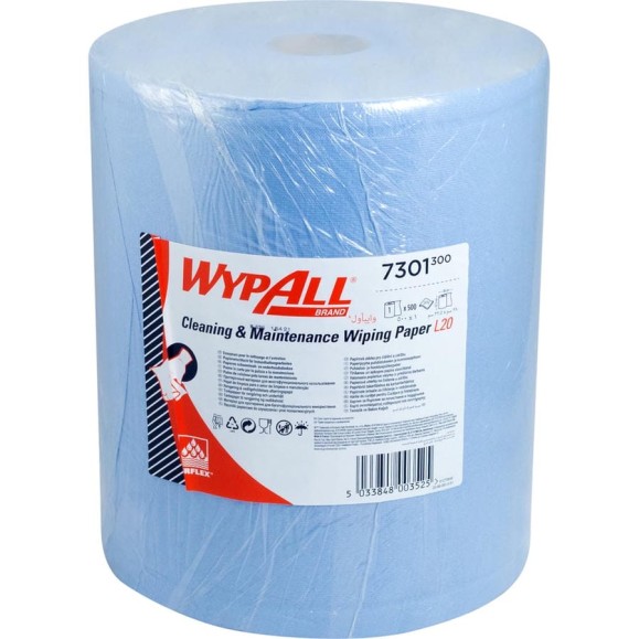 Бумажный протирочный материал KIMBERLY-CLARK PROF 2-сл 190 м в рулоне н380хd255 мм wypall l20 синий 1/1 KC-7301 Бумажный протирочный материал KIMBERLY-CLARK PROF 2-сл 190 м в рулоне н380хd255 мм wypall l20 синий 1/1 KC-7301